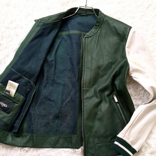 Giacca Fendi Riders tutta pelle di agnello