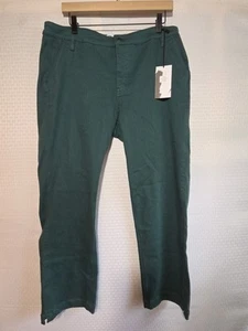 Studio Blue Women's 32 (12) Dark Greeen Denim Stretch NWT Pants Stretch - Picture 1 of 13
