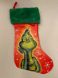 Grinch Christmas Stocking Ruz 2022 Dr Seuss  - Picture 1 of 2