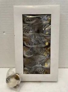 Nuevo en Caja Abierta*1 Docena Natural 2" Perdiz Pájaro Floral/Piezas Artesanales*Pluma - Imagen 1 de 6