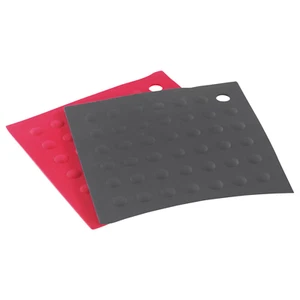 Thiru Topfuntersetzer und Topflappen aus rutschfestem Silikon mit Noppen, 2-tlg. - Bild 1 von 5