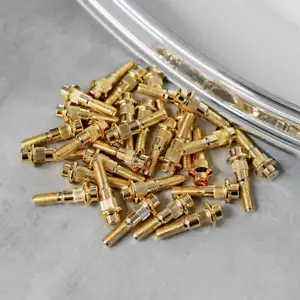 170x Gold Vergoldet BBS RC RT 2PC Felgen Schrauben M7 30mm RC090 RC041 RC035 - Bild 1 von 2