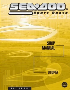 Sea-Doo Service Shop Manual 2001 UTOPIA 185, 2002 UTOPIA 185 & 2002 UTOPIA 205 - Foto 1 di 11