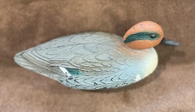 Señuelo de pato mallardo flotante colorido Flambeau vintage usado con pico negro Foto 1 de 4