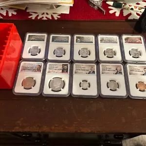 2018 S 10 COIN SILVER PROOF NGC PF70 Ultra Cameo First Releases - Picture 1 of 11