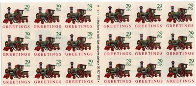 Scott #2719a Toy Locomotive (Train) Booklet of 18 Stamps - MNH - Image 1 of 2