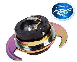 NRG BALL LOCK QUICK RELEASE GEN 3.0 BLACK BODY/ NEO CHROME PADDLE SRK-650BK-MC - Picture 1 of 2