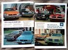1974 GM: Big On Small Cars Chevrolet Buick Pontiac Vintage Print Ad - Mini Ad Ve