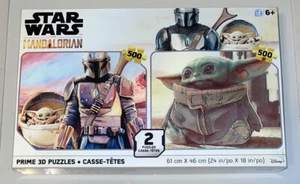 Star Wars the Mandalorian Disney 3D Lenticular Puzzles 2-Puzzles 500 pieces each - Bild 1 von 4