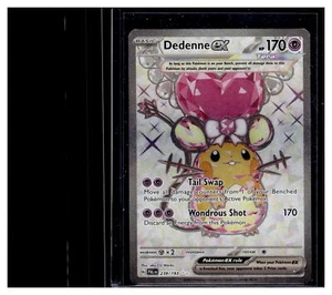 Juego de cartas coleccionables Pokémon Stellar Crown #239/193 Dedenne ex ULTRA RARO - Imagen 1 de 2