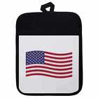 'Waving American Flag' Pot Holder / Oven Mitt (PH00021362)