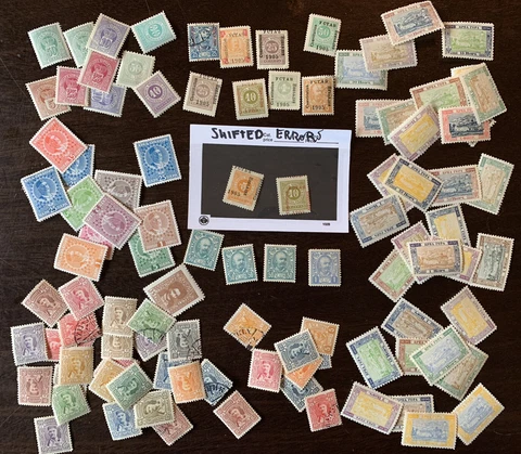 MONTENEGRO STAMPS LOT MINT, USED, OVERPRINTS, AND SHIFT ERRORS Cover