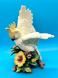 Fitz and Floyd Exotic Birds Cockatoo Figurine – Beautiful & Detailed – EUC! - Picture 1 of 22