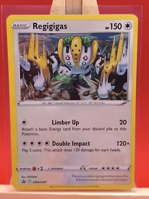 Regigigas SWSH247 Sword & Shield Ultra Rare Holo Promo Pokemon Card * New * - Image 1 of 4