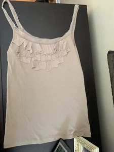 Camiseta sin mangas Jcrew beige, algodón $25 para mujer  - Imagen 1 de 2