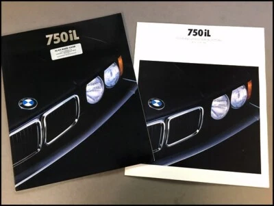 1988 BMW 750iL 44-page BIG Original Car Sales Brochure Catalog and Paint colors Foto 1 de 4