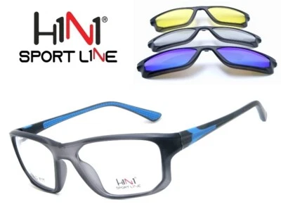 Occhiale da Vista per lo Sport Con 3 Clip Magnetiche per il Sole H1N1 TRC236 05 - Bild 1 von 4