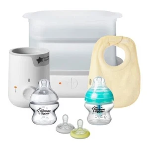 NEW Tommee Tippee Closer to Nature new parent starter pk, white - SEALED - Picture 1 of 6