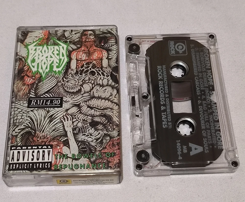 Broken Hope -  The Bowels of Repugnance 1993 original malaysia tapes - Image 1 of 4