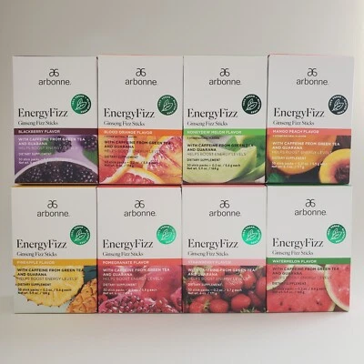 Arbonne Energy Fizz - 8 Flavors Available - Ginseng Fizz Sticks - Exp 12/2026+ - Image 1 of 4