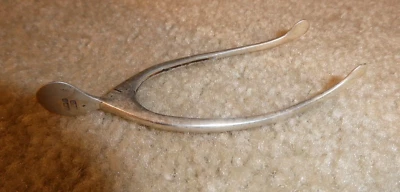 Antique Sterling Silver Sugar Cube Wishbone Tongs L&S 4 Other Marks 3 3/4" Tall - Image 1 of 2