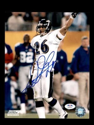 Rod Woodson PSA DNA Signed Cert 8x10 Autograph Photo Baltimore Ravens - Image 1 of 3