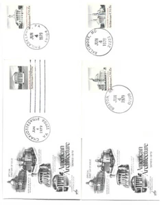 1779-82 Architecture 1979, set of 4 unofficial ArtCraft, FDCs - Picture 1 of 1