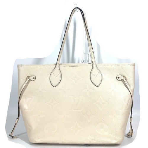 LOUIS VUITTON（LV） Borsa tote Louis Vuitton Monogram Empreinte Neverfull MM crema beige LV M46676 A