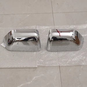 2x cubiertas de medio espejo retrovisor superior cromadas para Ford F250 F350 F450 F550 2017-2024 remolque - Imagen 1 de 11
