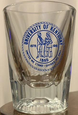 Vintage University Of Kentucky Shot Glass Cover