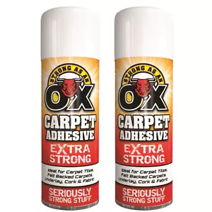 SAAO Carpet Adhesive 500ml Glue Spray Paper Foam Card Tile Craft Fabric 500ml x2 - Picture 1 of 2