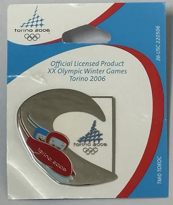Olympic Pin USA Bobsled 2006 Torino Lapel Pin . - Image 1 of 2