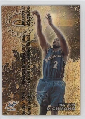 1999-00 Topps Finest 24 quilates refractor táctil Mitch Richmond #KT10 HOF Foto 1 de 2
