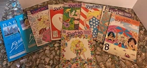Revistas Barbie vintage para niñas MATTEL inc paquete años 80 90 cómics para colorear etc. - Imagen 1 de 8