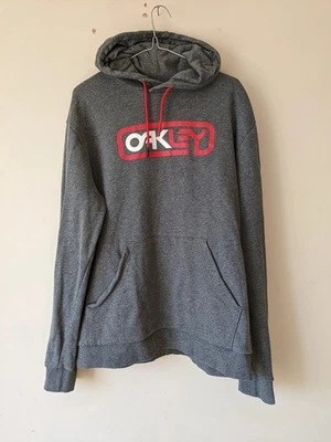 Oakley Hoodie Grey Graphic Print XL - Image 1 of 4