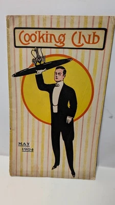 1904 Cooking Club Vintage Culinary Magazine Food Recipes May Issue Collectible - Image 1 of 3