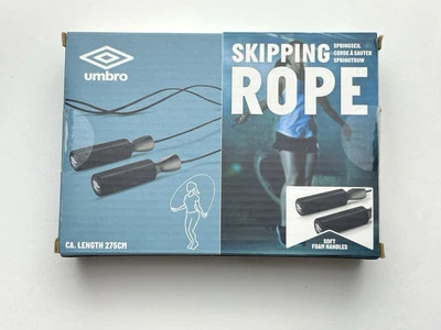 Umbro Springseil mit Kugellager 275 cm Fitness Springseil ergonomischen Griff - Bild 1 von 4