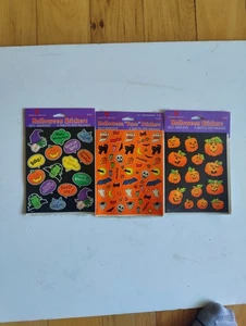 3PacksOf Vintage Halloween Stickers 4Sheets Per Pack NOS - Picture 1 of 5