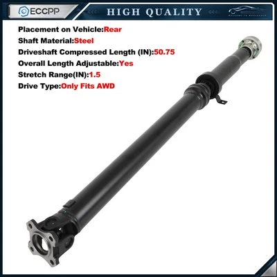ECCPP Rear Driveshaft For Land Rover LR3 2005-09 LR4 2010-16 V6/V8 AWD LR037027 - Изображение 1 из 4