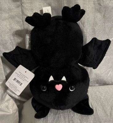 New Halloween Black Bat Plush 10” Soft & Cuddly - Image 1 of 4