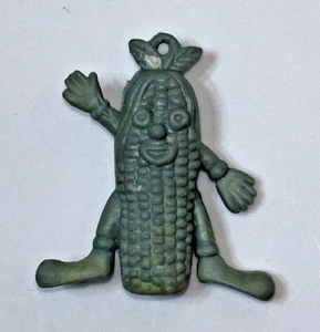 1970s Munch Bunch Veggie green Corn Cob Pencil Topper Vintage Hong Kong - Bild 1 von 3