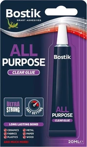 BOSTIK Colla Extra Forte Adesiva Trasparente Multiuso Asciugatura Rapida - 20ml - Foto 1 di 4