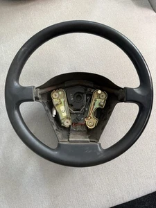 1995-1998 Nissan 240sx S14 OEM Black Steering Wheel Genuine Zenki Interior - Picture 1 of 3