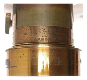 Vitrine No.3 Messing Petzval 8x10 Objektiv Ross Holzkamera - Bild 1 von 11