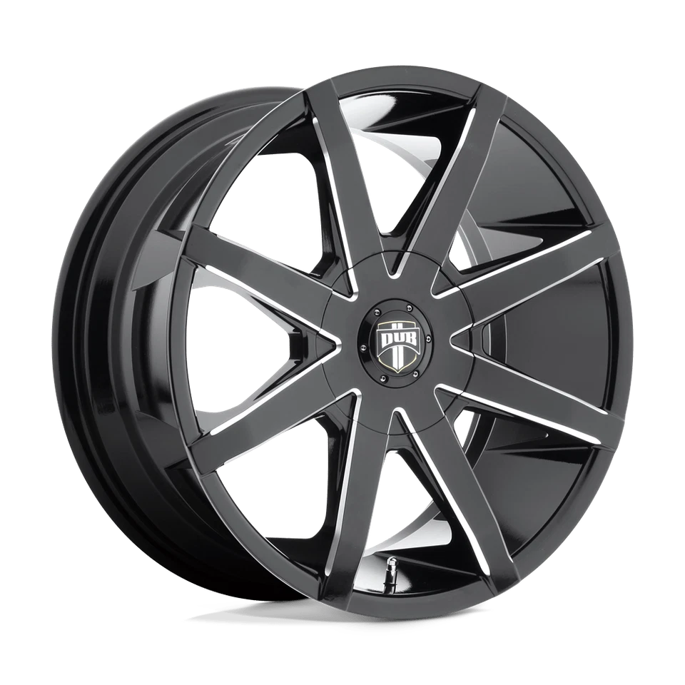 Juego de 4 ruedas fresadas 20x8,5 S109 Dub Push negras 6x132 (30 mm) Foto 1 de 4