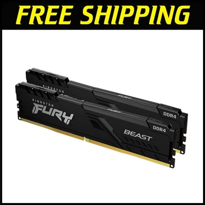 Kingston Fury Beast 16GB CL16 3200MHz DDR4 RAM - Plug & Play Convenience - Image 1 of 4