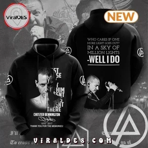 Sudadera con capucha Chester Bennington Thank You For The Memories 3D todas las tallas S-5XL - Imagen 1 de 4