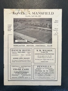 15.4.1950. Doncaster Rovers v Mansfield Town (Div 3 North). - Picture 1 of 2