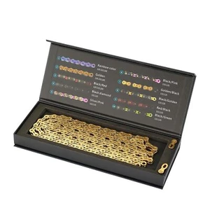 11Speed Bike Chain,X11 EL Bicycle Chains for Bike,116 Links EL 252G, Gold Chains - Picture 1 of 4