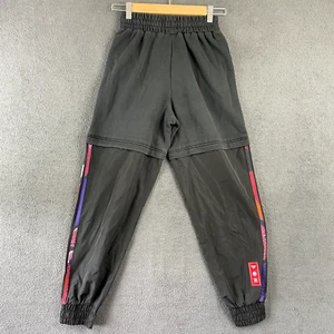 Adidas Track Pants Womens Size 6 Black Tapered Sweatpants Activewear Stretch - Picture 1 of 12